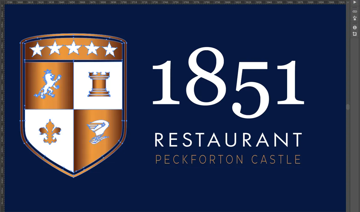 1851 Restaurant Logo for Peckforton Castle