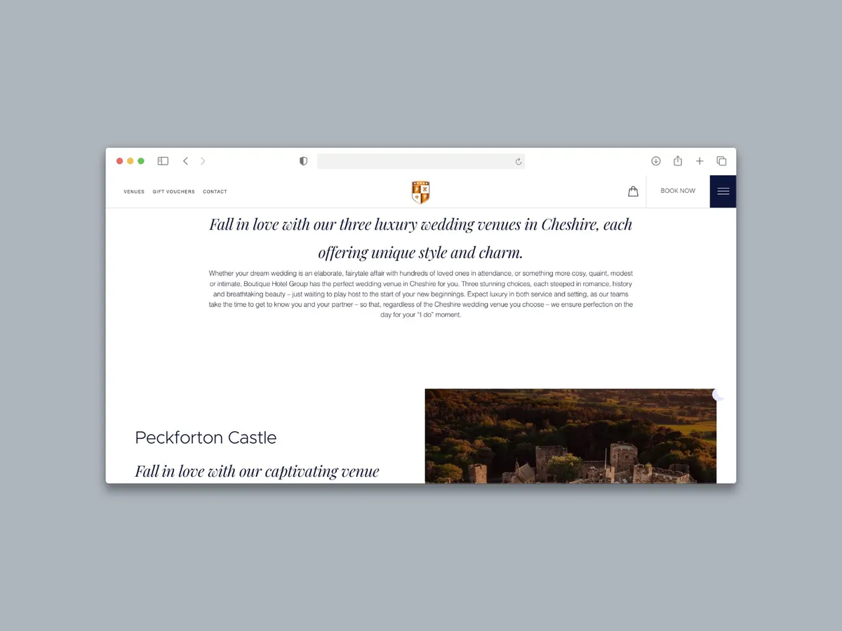 Boutique Hotel Group Website