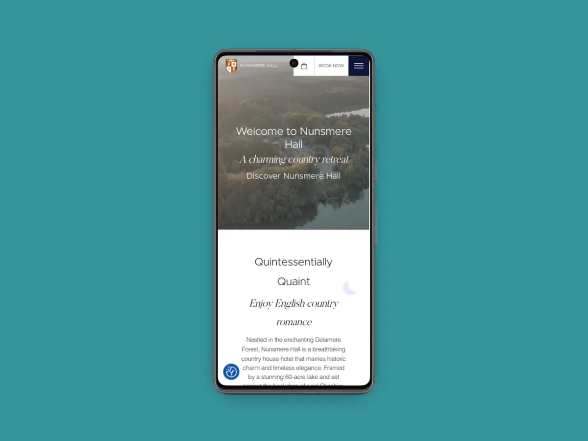 nunsmere hall website mobile