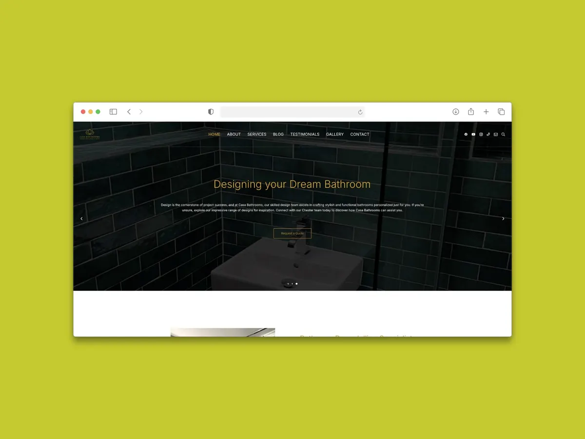 Casa Bathrooms Website