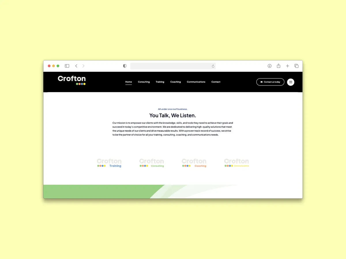 website design for consulting business in northern ireland
