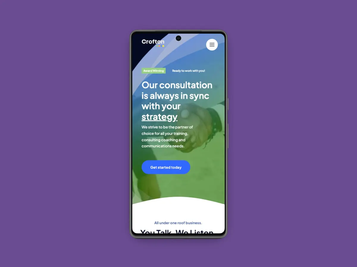 website design for consulting business in northern ireland