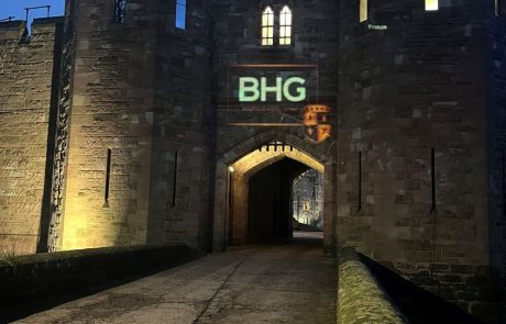 BHG Logo on Peckforton Castle