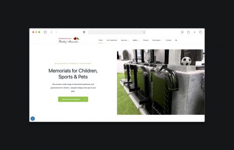 website for memorial headstone business