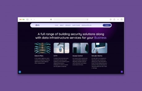 website design for cctv business in chester