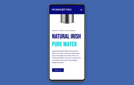 water bottling business website design